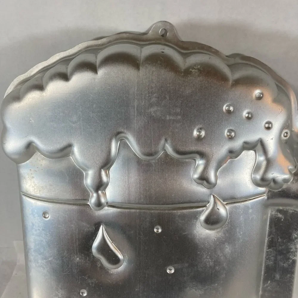 Vintage 1984 Wilton Beer Mug Cake Pan Cheer Lager Ale Aluminum Mold Celebrate